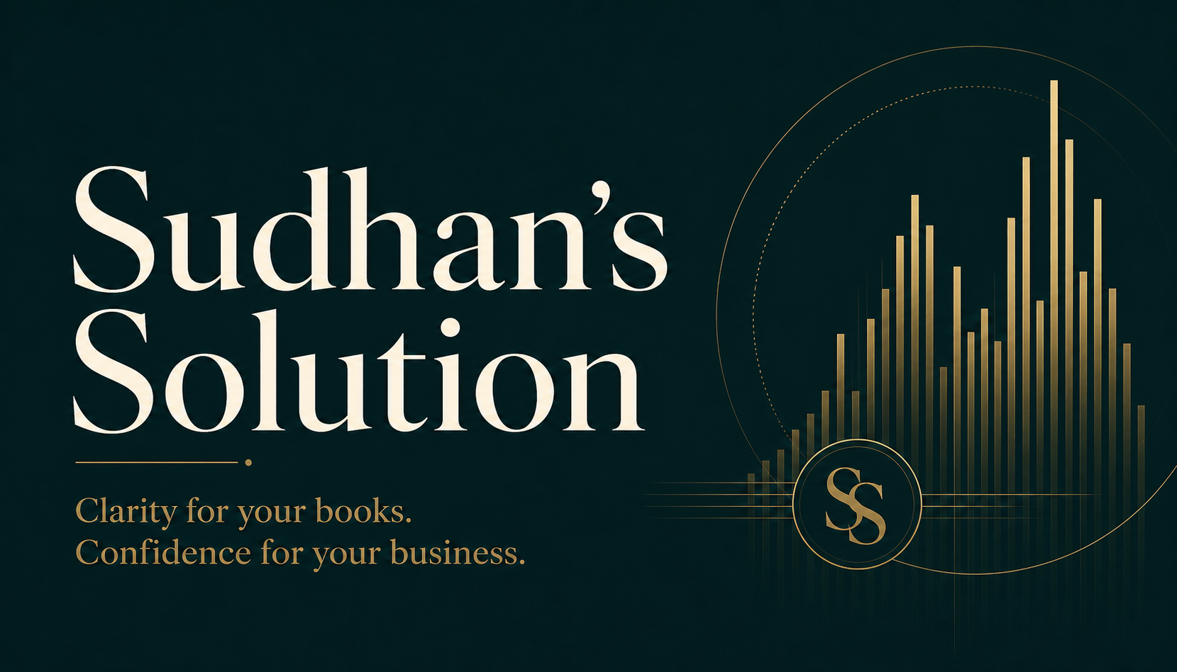 Sudhan's Solution — Clarity for your books. Confidence for your business.